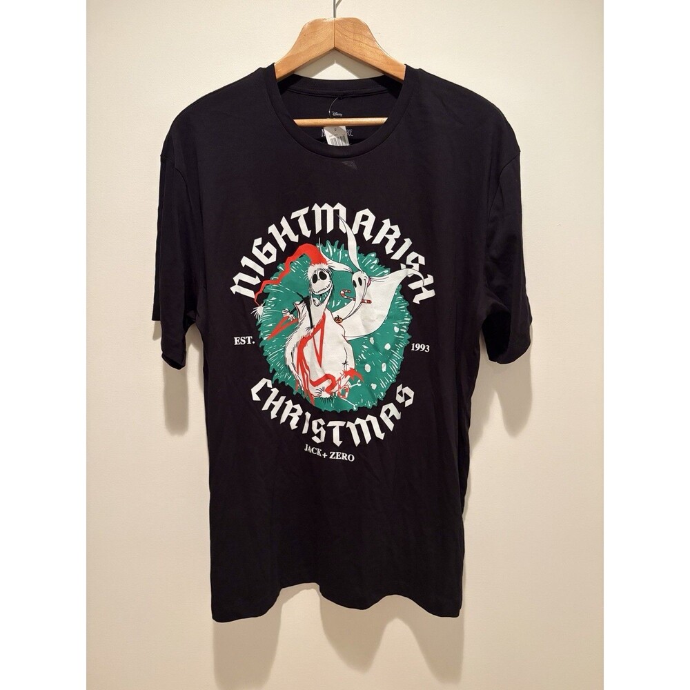 Disney The Nightmare Before Christmas T-Shirt Zero Jack XL Short Sleeve NEW